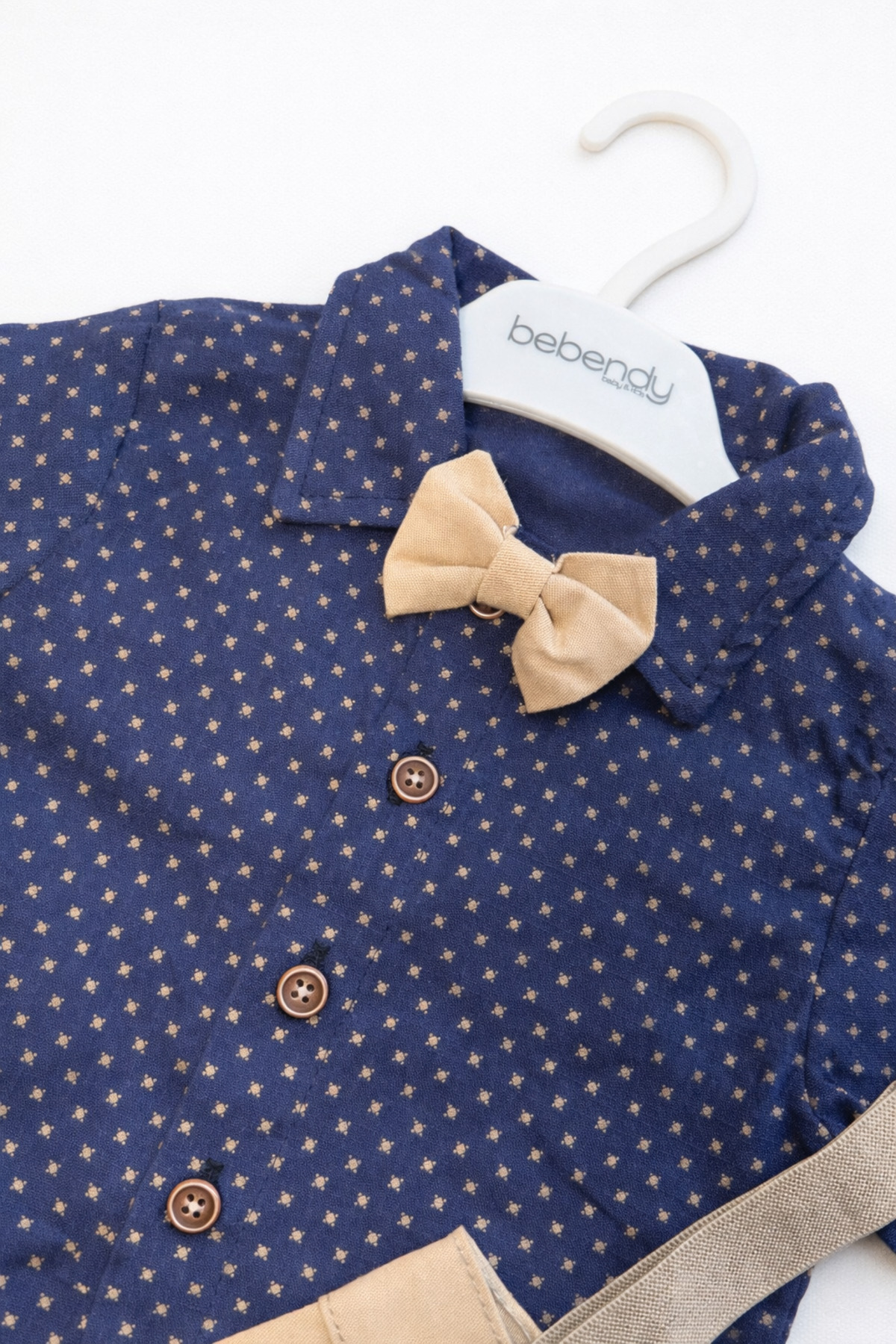 ASİLA Papyonlu Gömlek Şort Erkek Takım fotoğrafı 4 (önizleme)