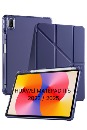 İncisoft Huawei Matepad 11.5 2025/2023 Uyumlu Standlı Kalem Bölmeli Uyku Modl...