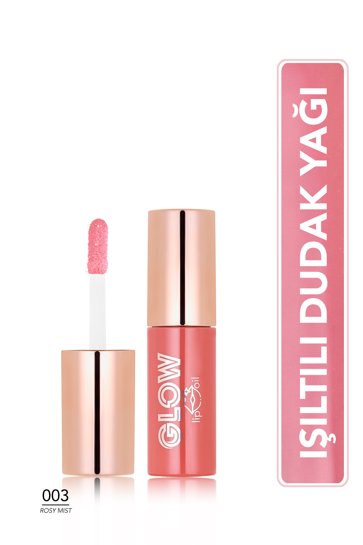 Flormar Glow Lip Oil Nemlendirici Etkili & Işıltılı Bitişli Renkli Dudak Yağı - 003 ROSY MIST - Fiyatı, Yorumları