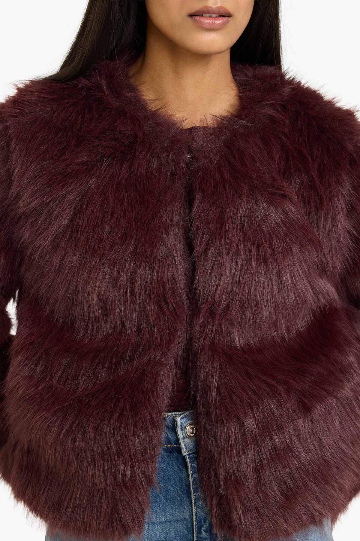 Defacto  Regular Fit Kısa Suni Kürk F2147AX25WN - Görsel 7