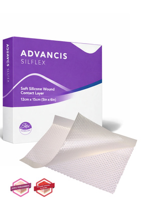 Advancis Medical UK Yumuşak Silikon Yara Temas Tabakası - Yara Örtüsü Silflex...