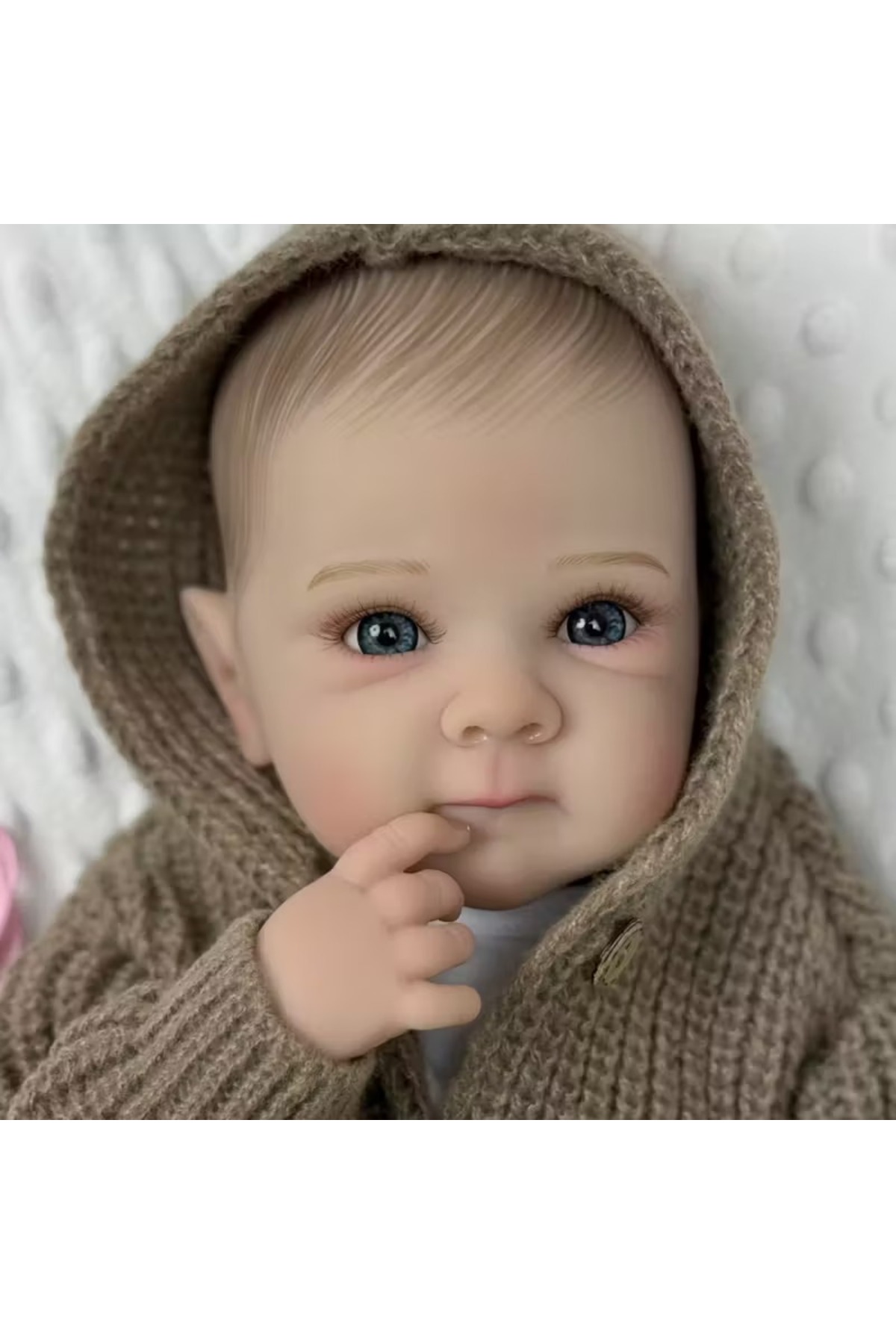 LunaDefano 48 cm Reborn Bebek Kız – Gerçekçi El Yapımı Oyuncak Bebek, Banyo Yapabilen, fotoğrafı 3 (önizleme)