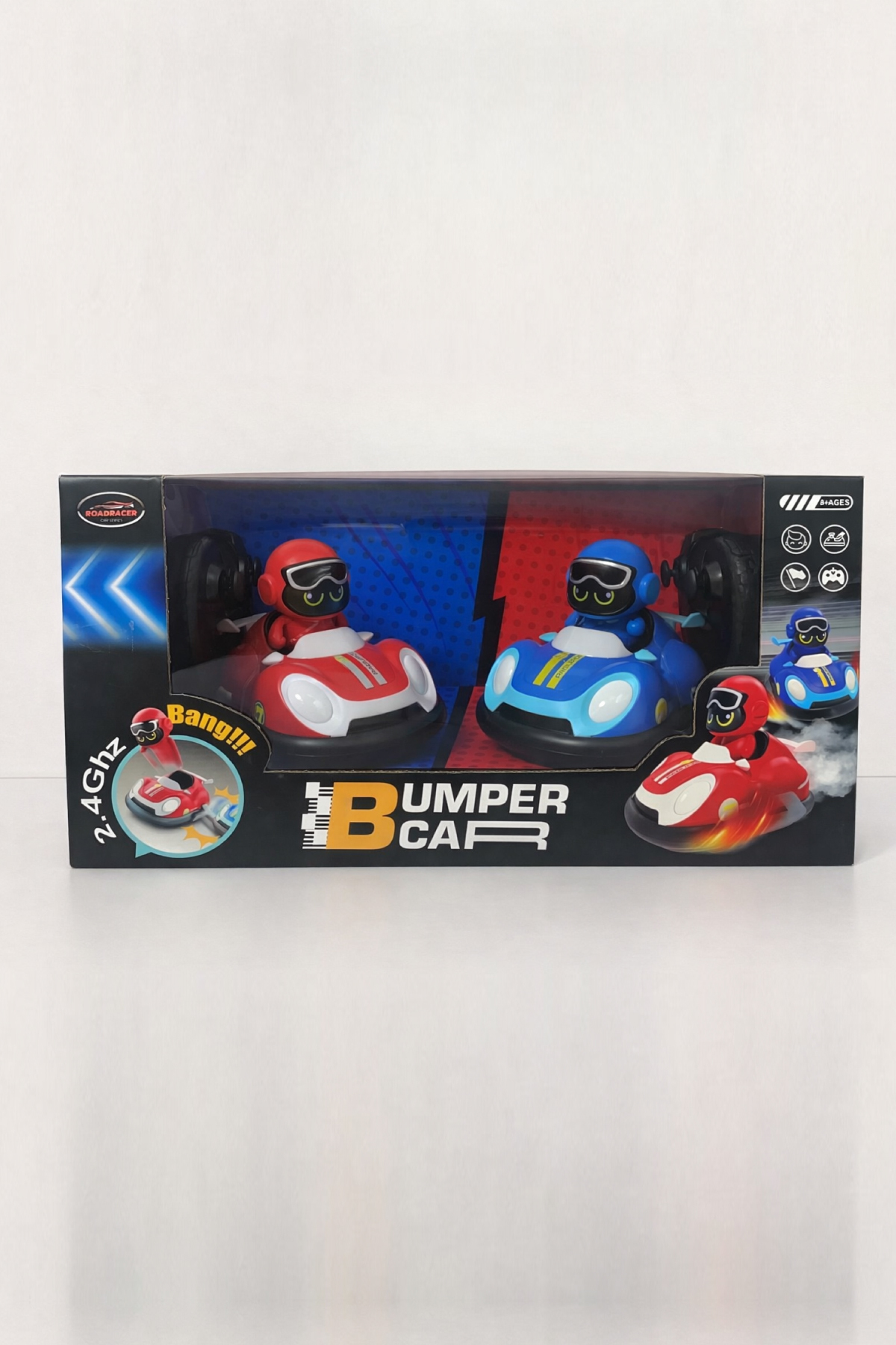 Smartfox Uzaktan Kumandalı Çarpışan Araba Seti 2’li – Işıklı Müzikli USB Şarjlı Oyuncak Araba fotoğrafı 7 (önizleme)