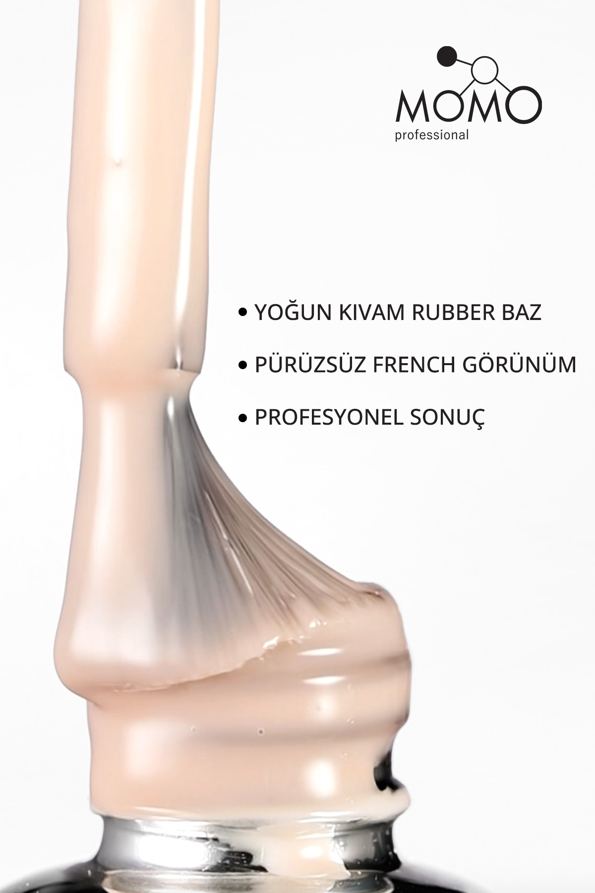 French Cover Rubber Base Coat Fc06, Açık Bej, 10 ml, TPO- FREE — سرمه‌ای 8860101A11S09FC01 — تصویر 6 از 8