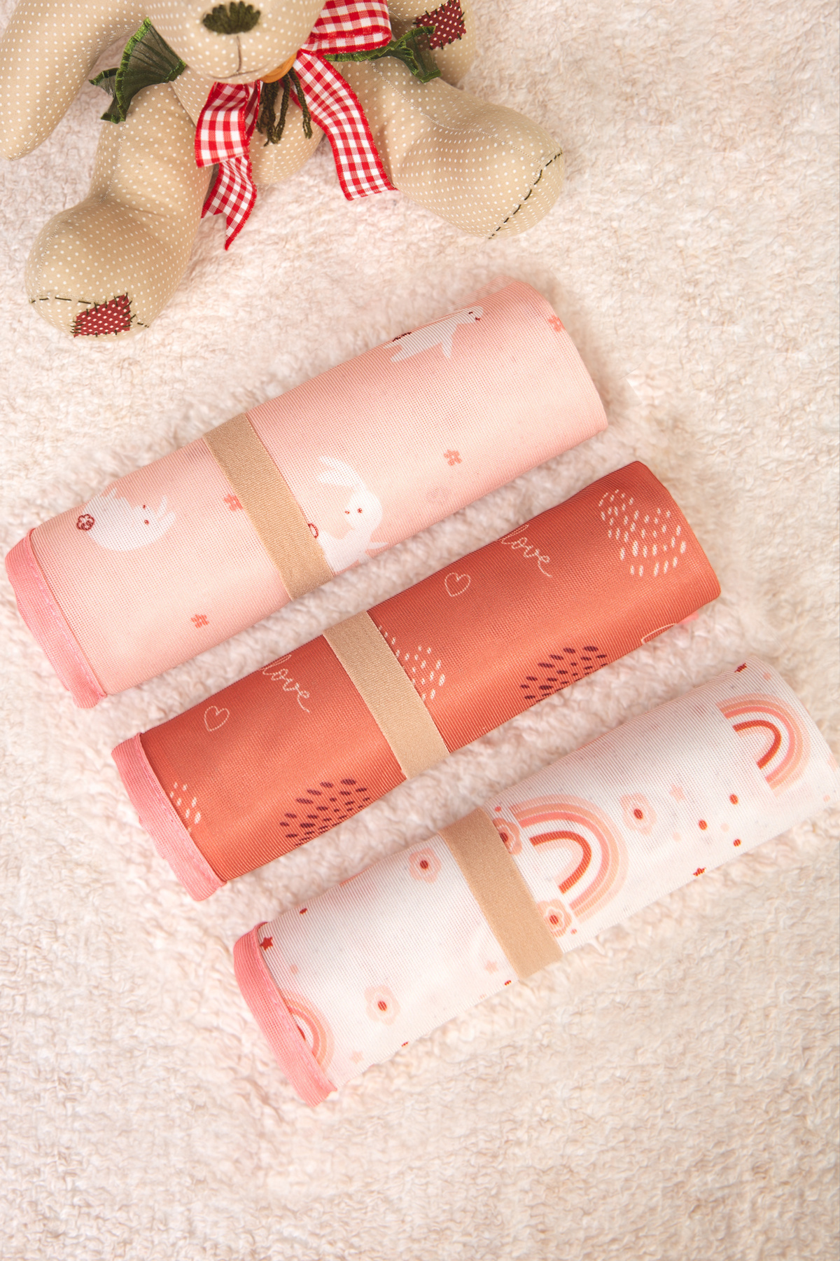 HAMUR Baby Proof 3'lü Alt Açma Değiştirme Örtüsü Sıvı Geçirmez Koruyucu Alez Yıkanabilir Bebek Bakım Pedi fotoğrafı 5 (önizleme)