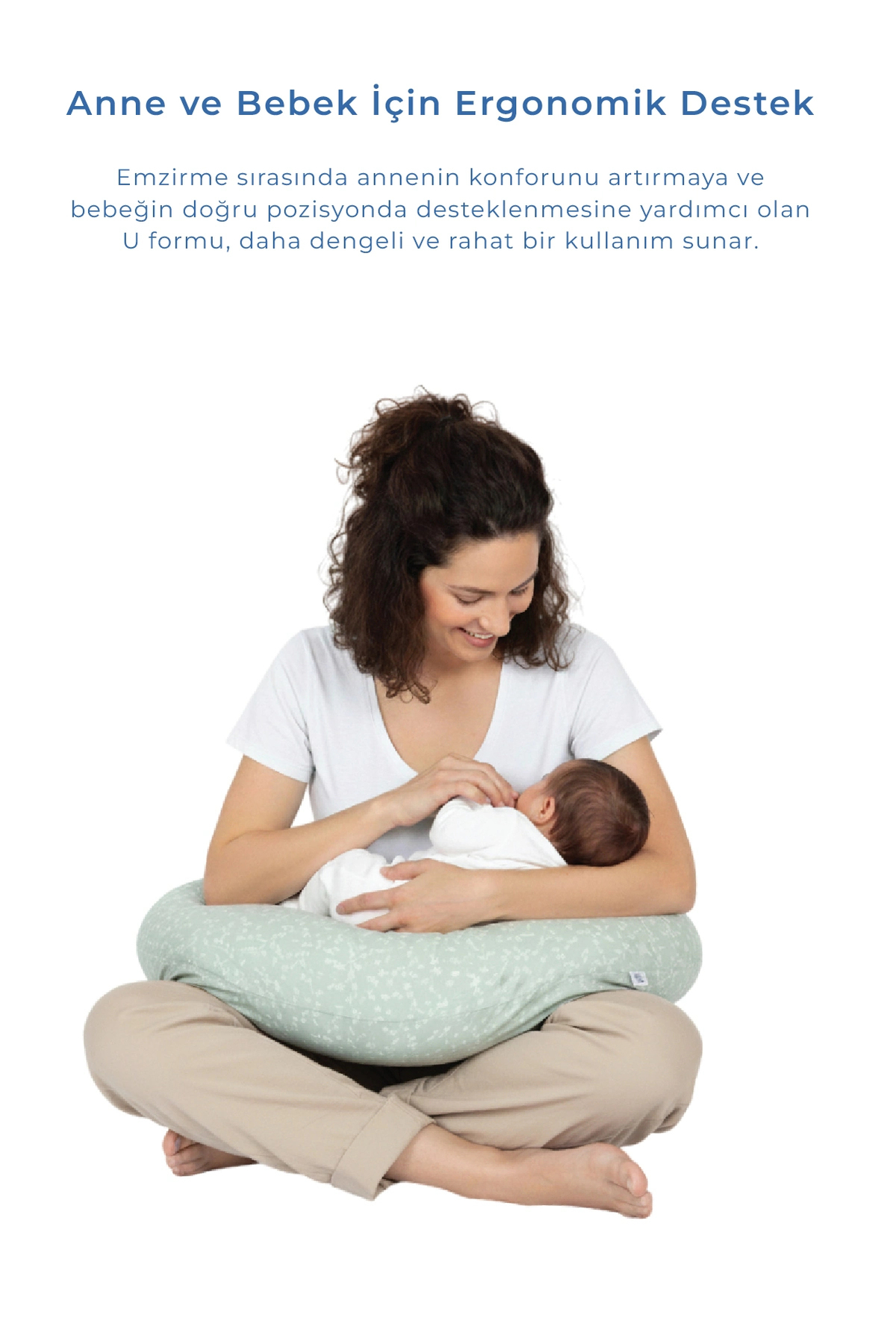 Babyjem Emzirme Ve Destek Minderi Mint Çiçek fotoğrafı 2 (önizleme)