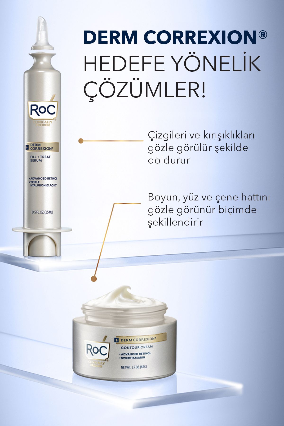 Derm Correxion Retinol + Swertiamarin Yüz Kontürü ve Boynu Sıkılaştırıcı Krem 50 ml — 211005700 — تصویر 8 از 8