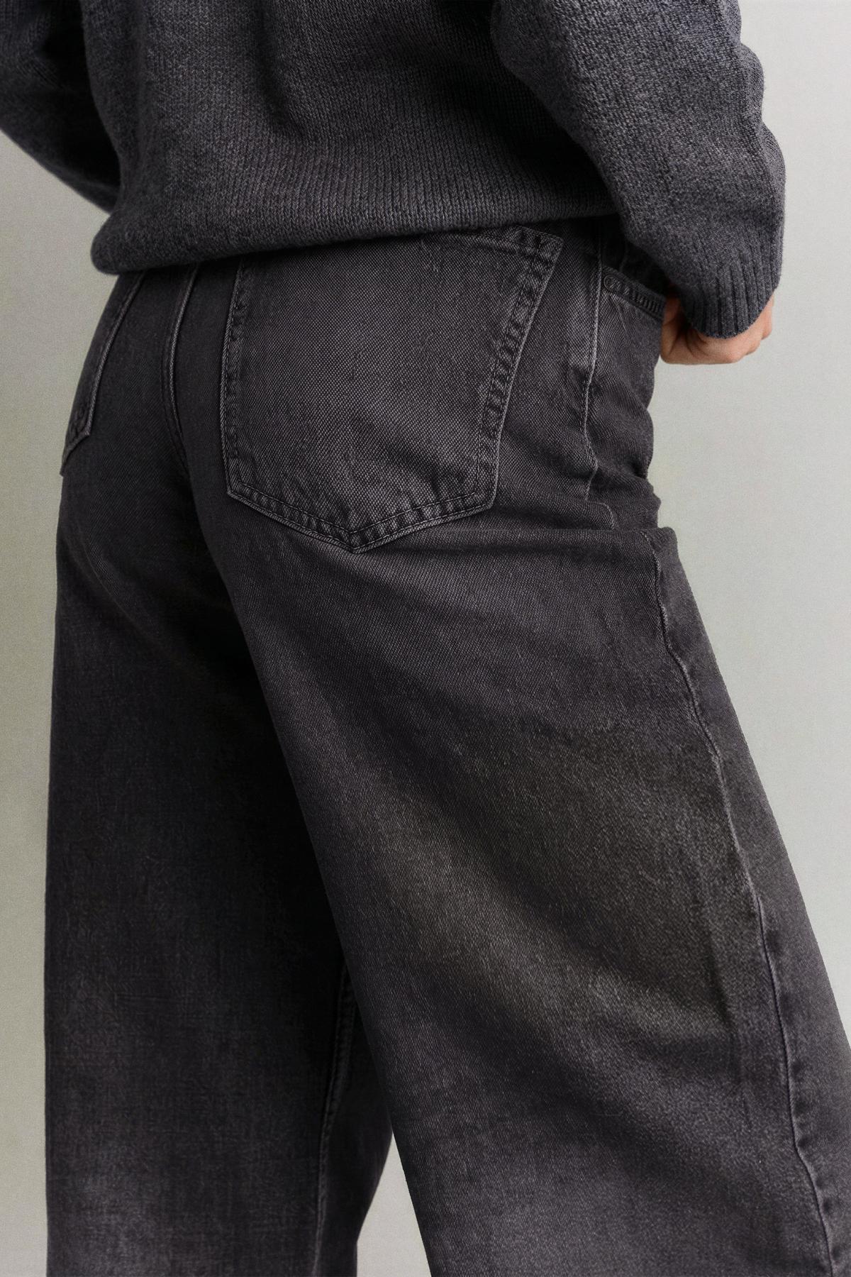 Bershka  Yüksek bel barrel fit jean - Görsel 3