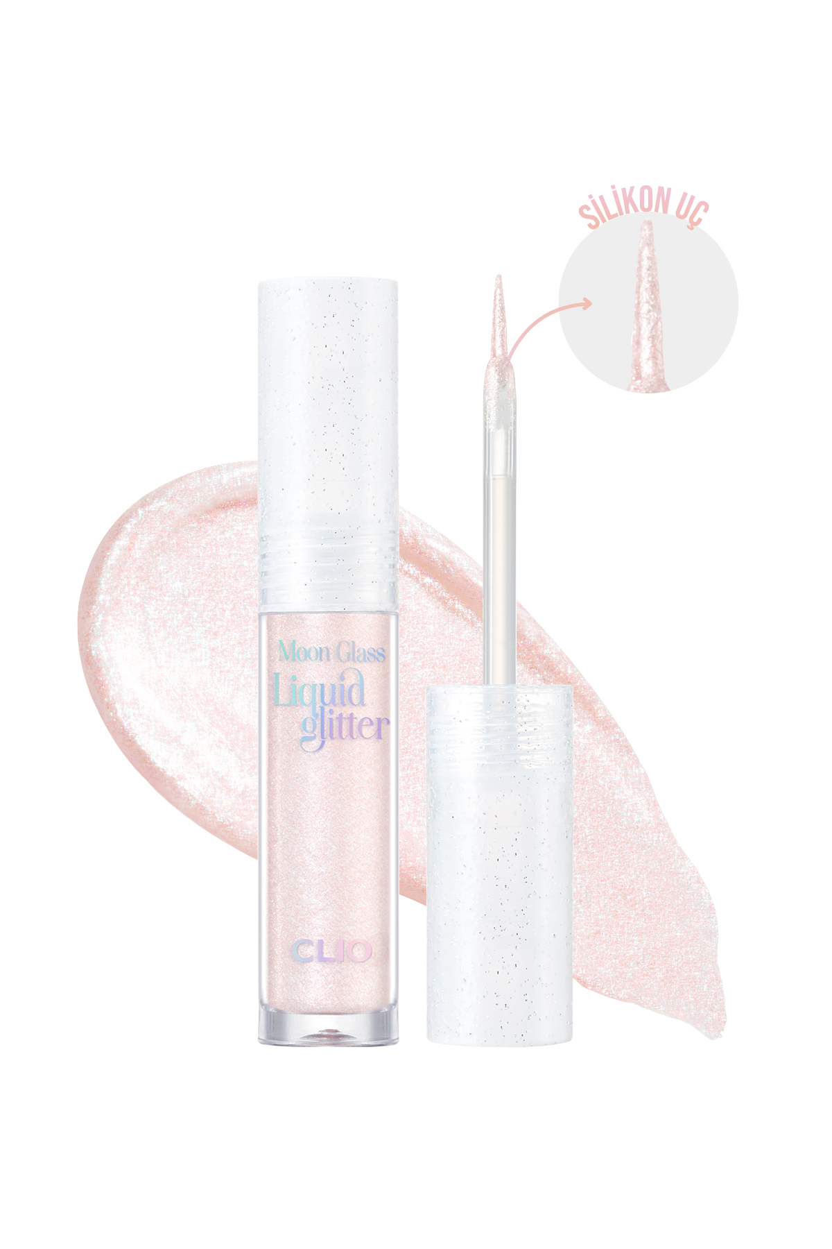 CLIO مایع اکلیلی شفاف و درخشان CLIO Moon Glass Liquid Glitter Sweet Cloud (04 Pink Spread) — عکس ۱۱۱۱۴۹