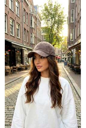 LAGRANZE Kadın Günlük Şapka Eskitme Detaylı Yıkamalı Pamuklu Premium Vintage ...