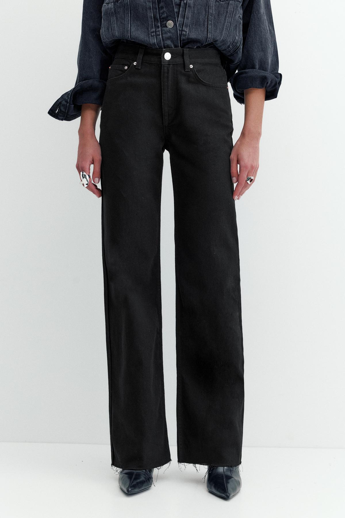 Pull & Bear  Bol paça straight fit jean - Görsel 5