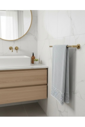 Vandore Home Badem Desenli | 6'lı Kutulu El ve Yüz Havlusu Seti - %100 Pamuk ...