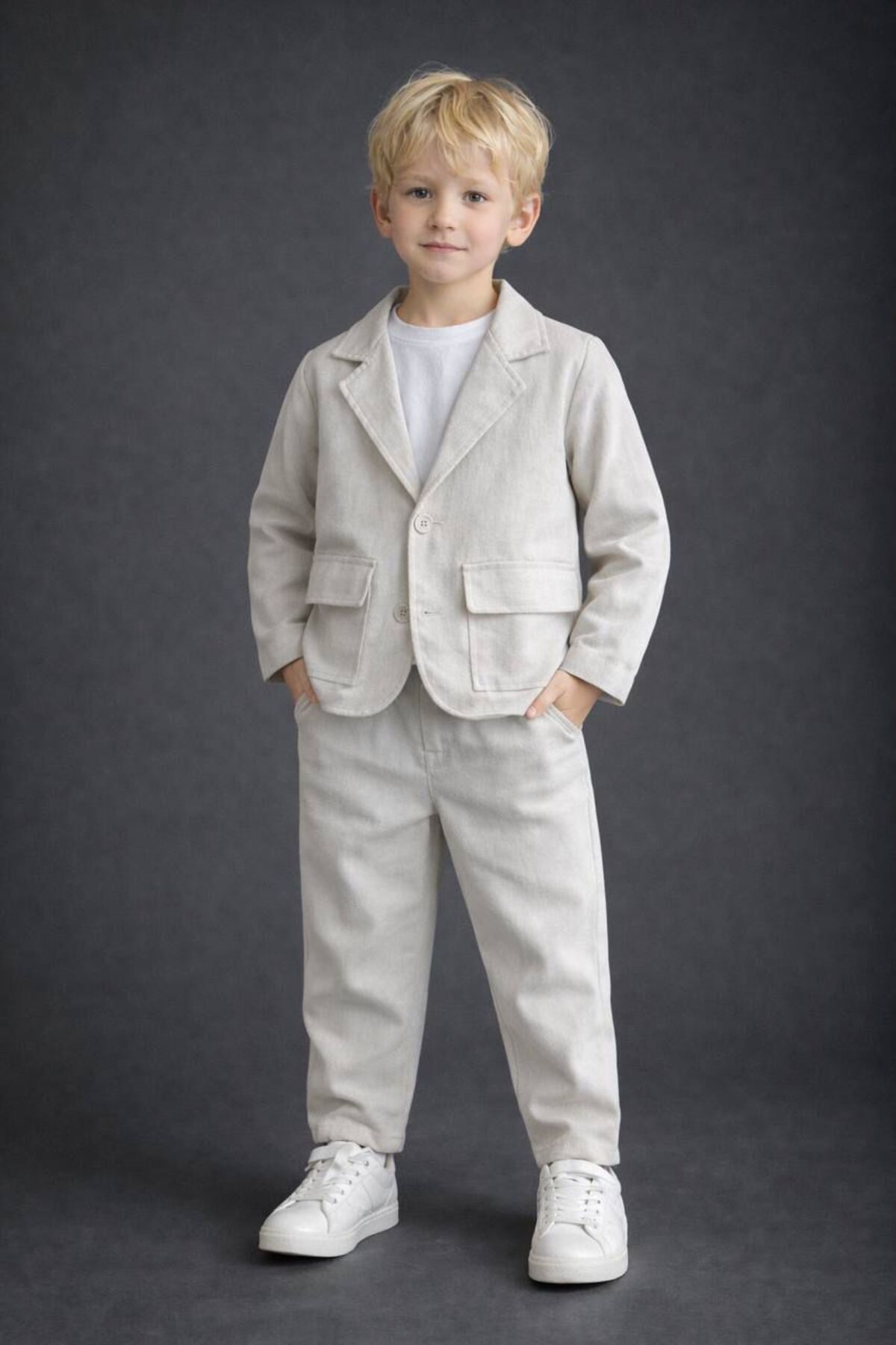 CAPS STORE Boy's Linen Suit