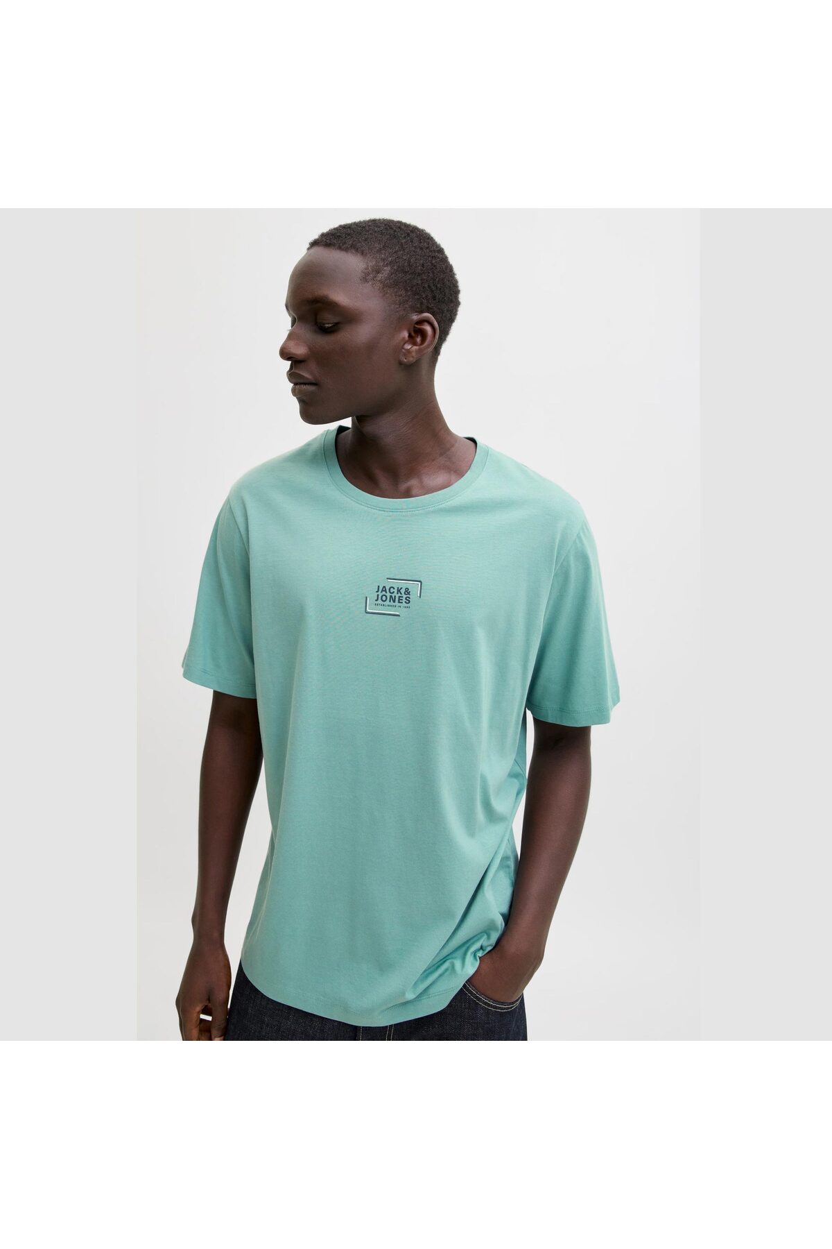 たっこ Jack & Jones Graphic Erkek Mavi Tişört (12268415-MIN) - Fiyatı