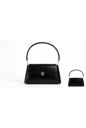 BAY MALA Kadın Yuvarlak Saplı Kilit Detaylı Klasik El Çantası