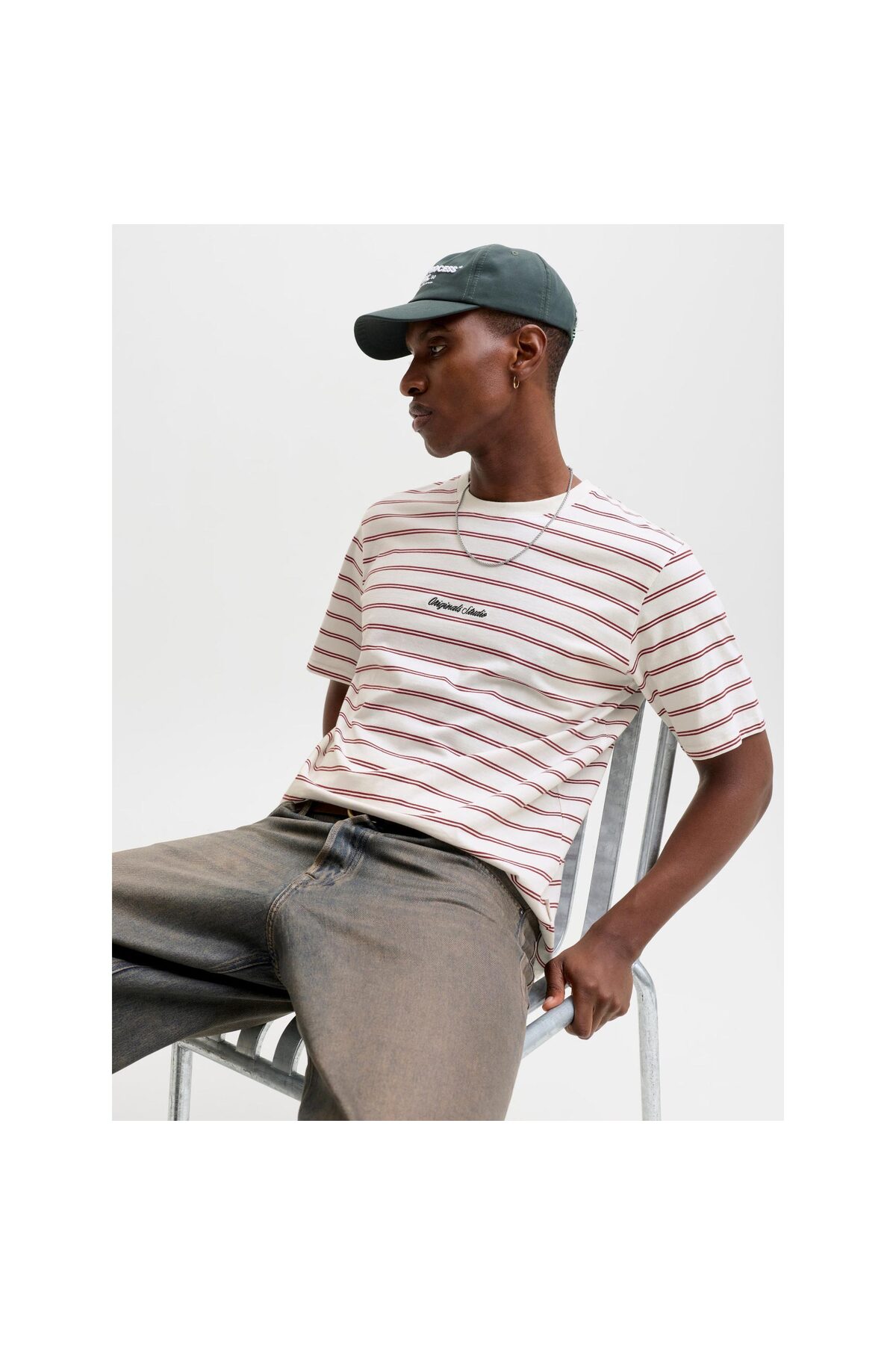 تیشرت مردانه راسته آستین کوتاه | جک اند جونز Jack & Jones 12291021-CAB - تصویر 4