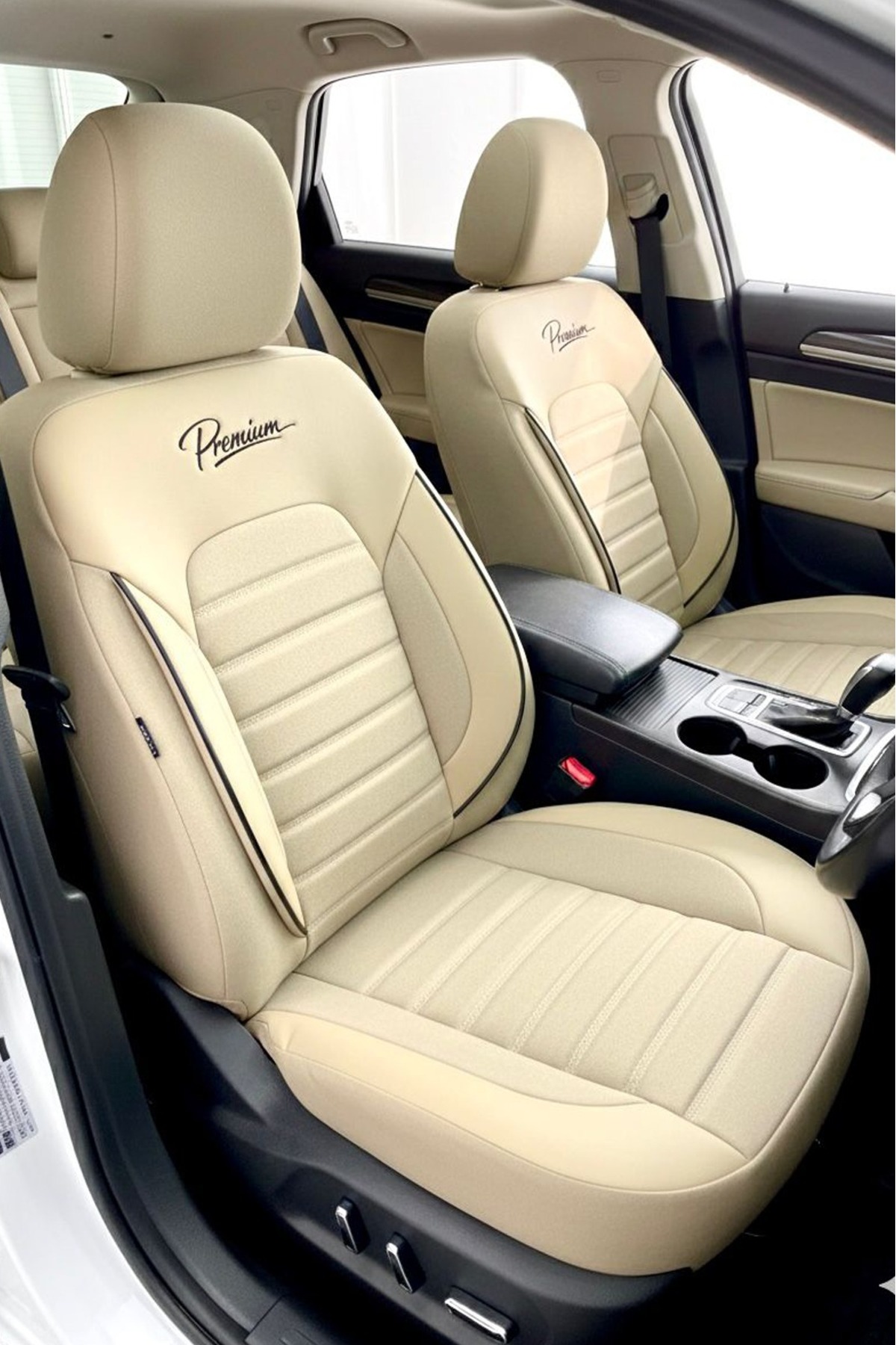 GM-DESIGN Premium Serisi Lüks Keten Oto Koltuk Kılıfı - 5 Koltuk Tam Set