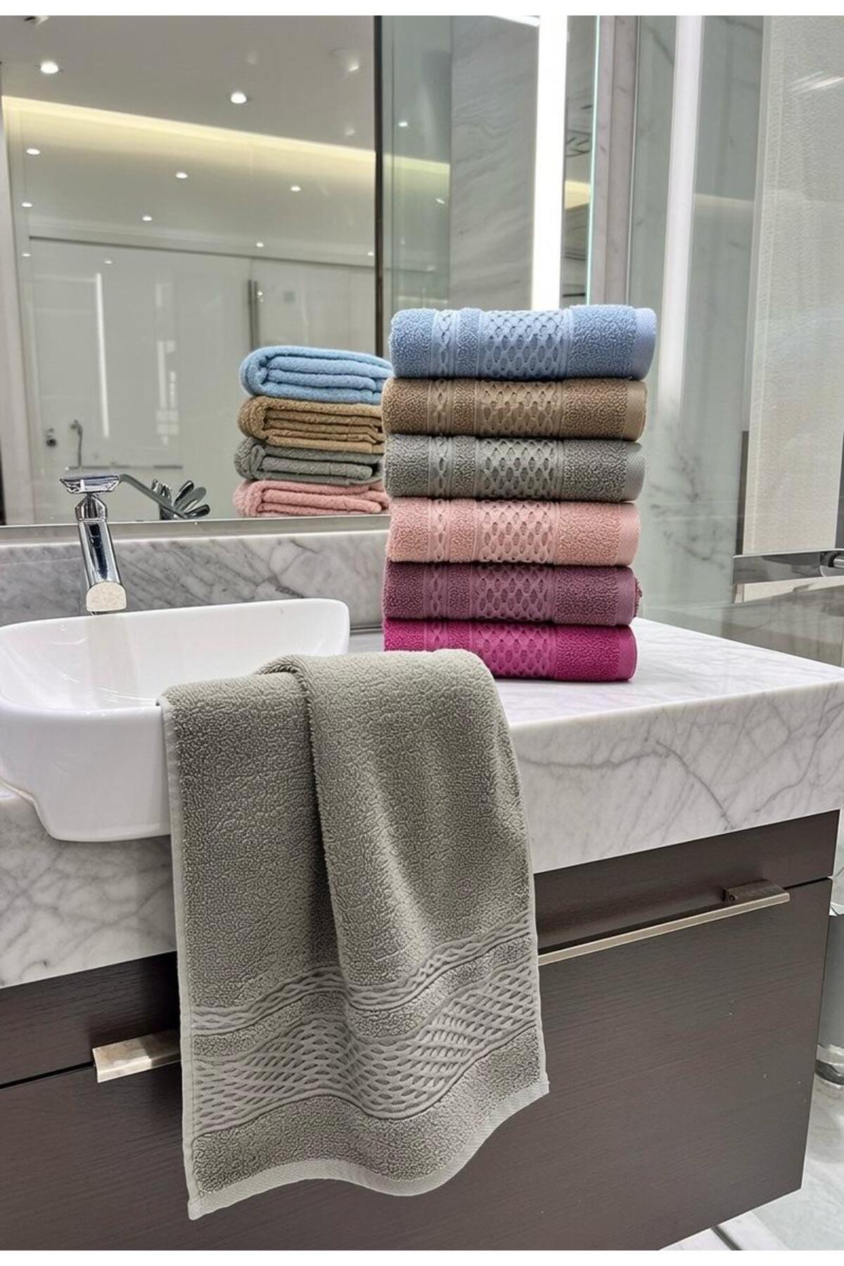 bornoz dünyası 50x90 6 komada 100% pamuk peškira za ruke i lice