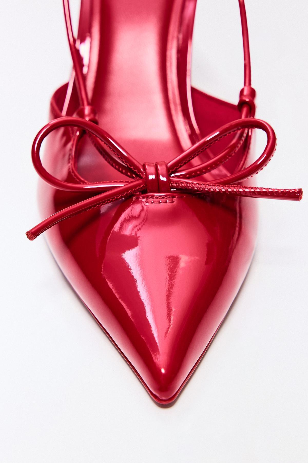 Bershka  Arkası bantlı topuklu ayakkabı - Görsel 5