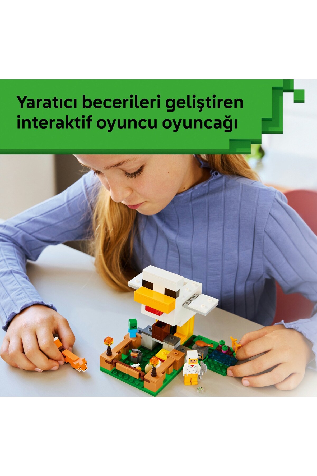 LEGO ® Minecraft® Tavuk Çiftliği 21585 - (233 Parça) fotoğrafı 3 (önizleme)