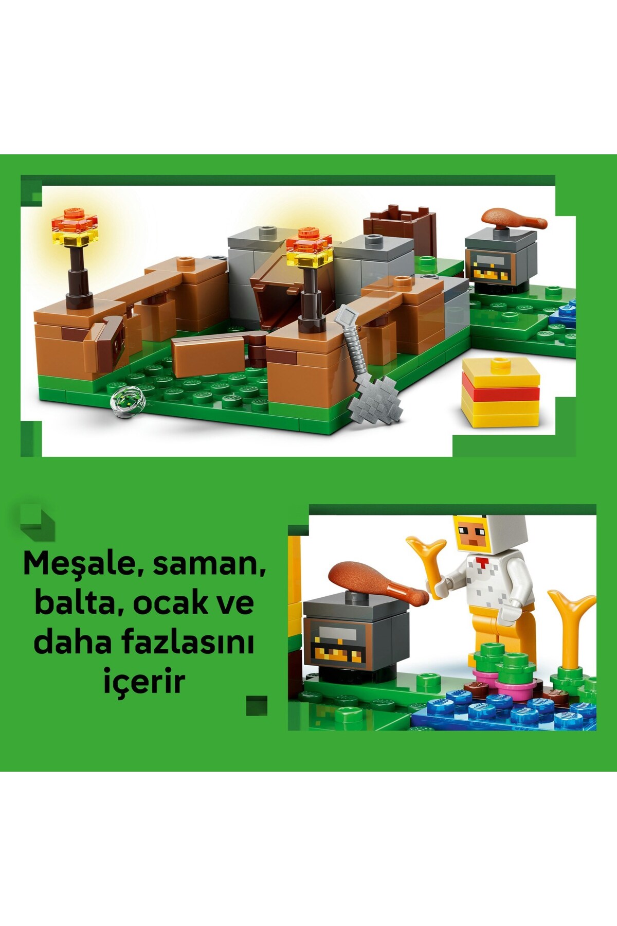 LEGO ® Minecraft® Tavuk Çiftliği 21585 - (233 Parça) fotoğrafı 5 (önizleme)