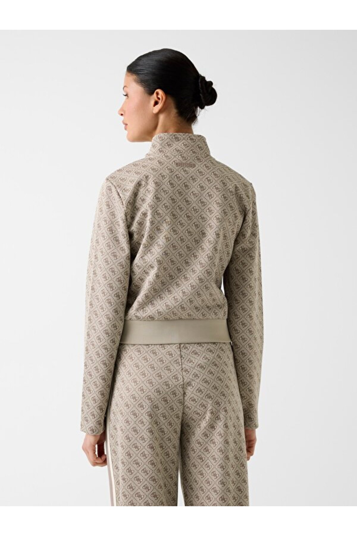 Guess Jacquard Kadın Aktif Sweatshirt görsel 3