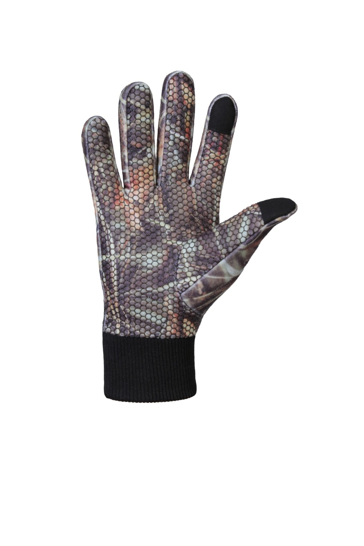 dkmoutdoor Sazlık Unisex Avcı Ve Atış Eldiveni Kamuflaj Desenli Dokunmatik Ekran Uyumlu Kaymaz taban görsel 2