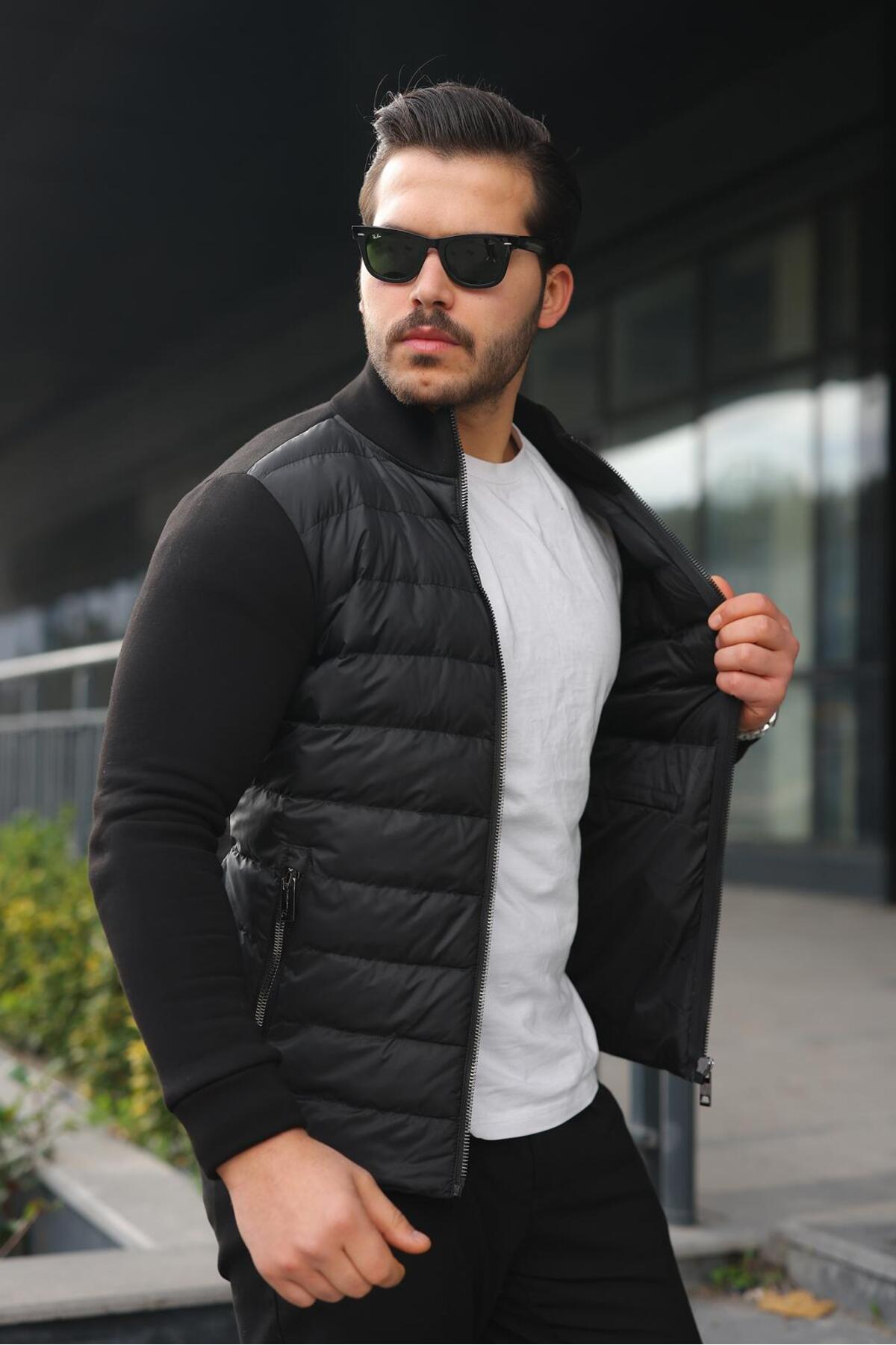 Vesli  Üç İplik Mont ÖN Dolumlu Kol Arka Üç iplik - Görsel 2