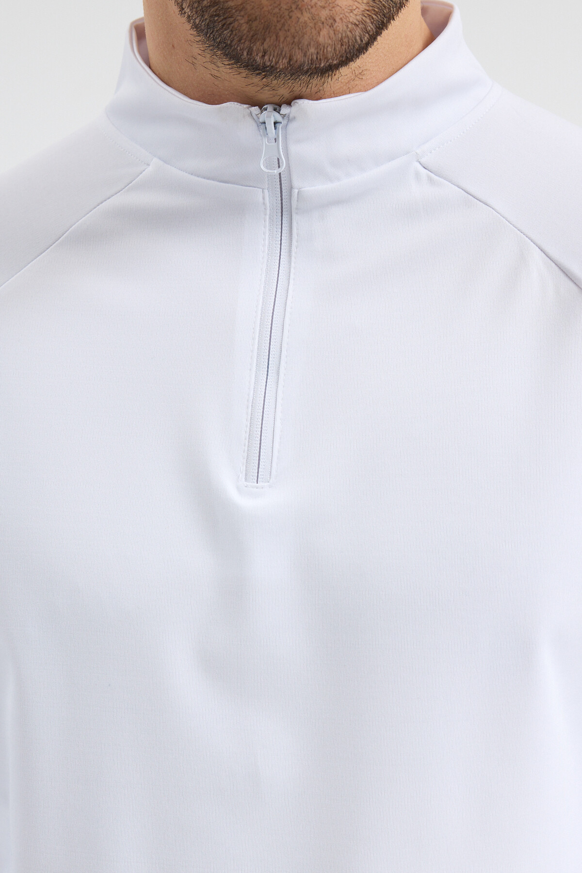 bh collection ERKEK ANTREMAN SPOR CEKET HIZLI KURUMA YARIM FERMUARLI görsel 4