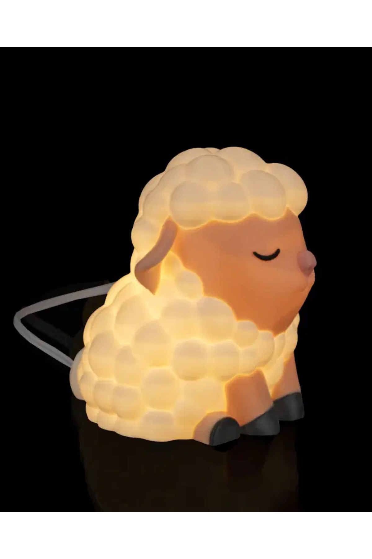 LİYA3D Sevimli Kuzu LED Gece Lambası | Sıcak Işık, Çocuk Odası & Bebek Odası Dekoru fotoğrafı 4 (önizleme)