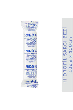 SEMATEKS HİDROFİL SARGI BEZİ 10cm x 150cm Pamuklu Dokuma 1 Paket