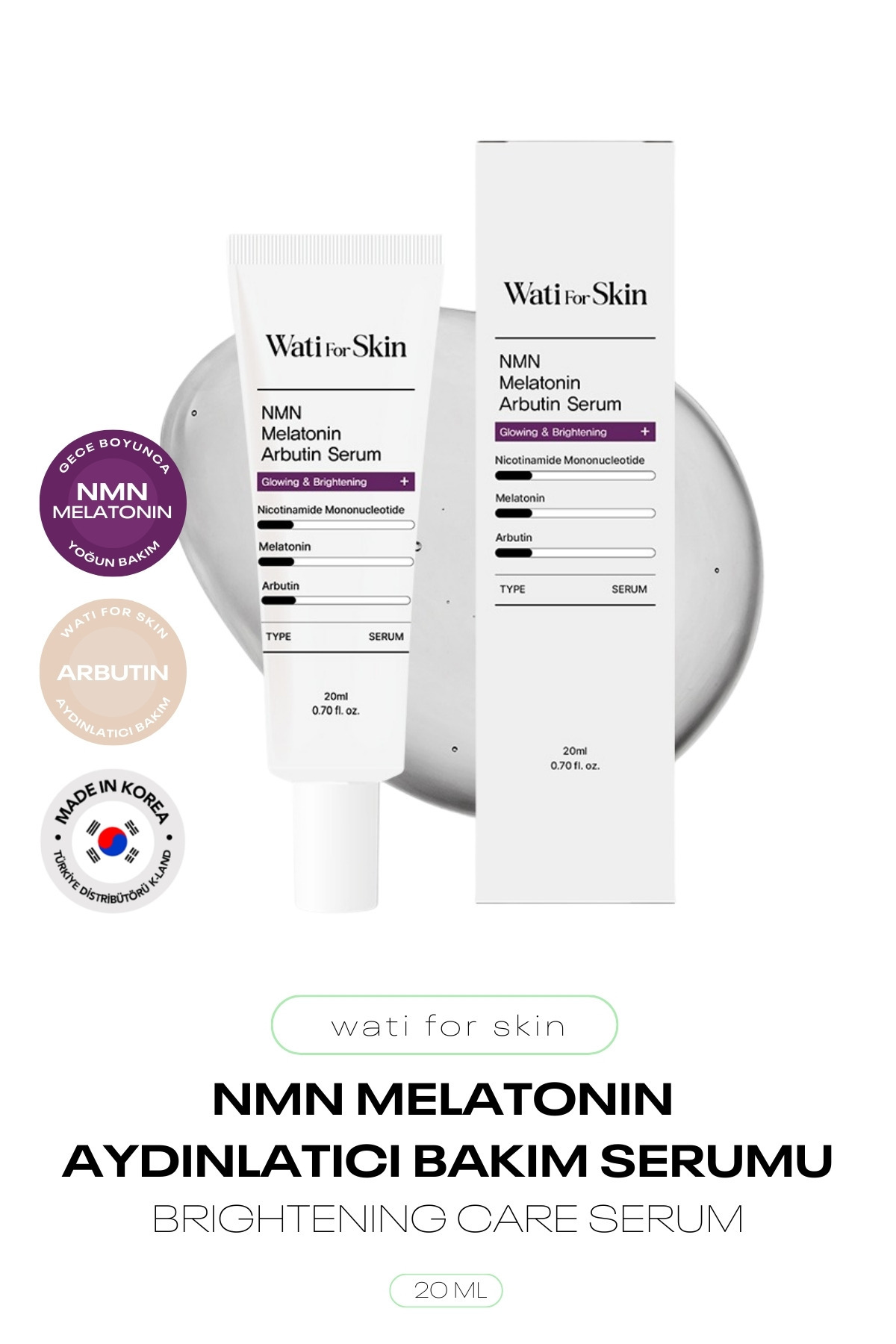 NMN Melatonin Arbutin İçeren Aydınlatıcı Serum Nmn Melatonin Arbutin Serum — 8809679097920