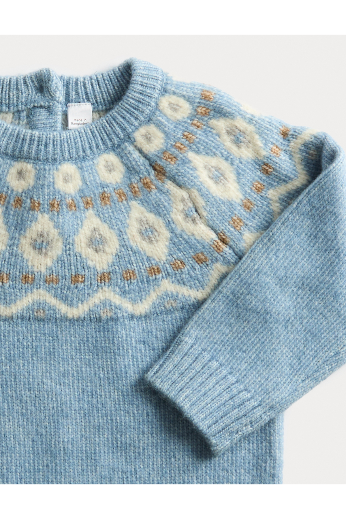 Marks & Spencer Fair Isle Desenli Örme Bebek Kazak (0-3 Yaş) fotoğrafı 2 (önizleme)