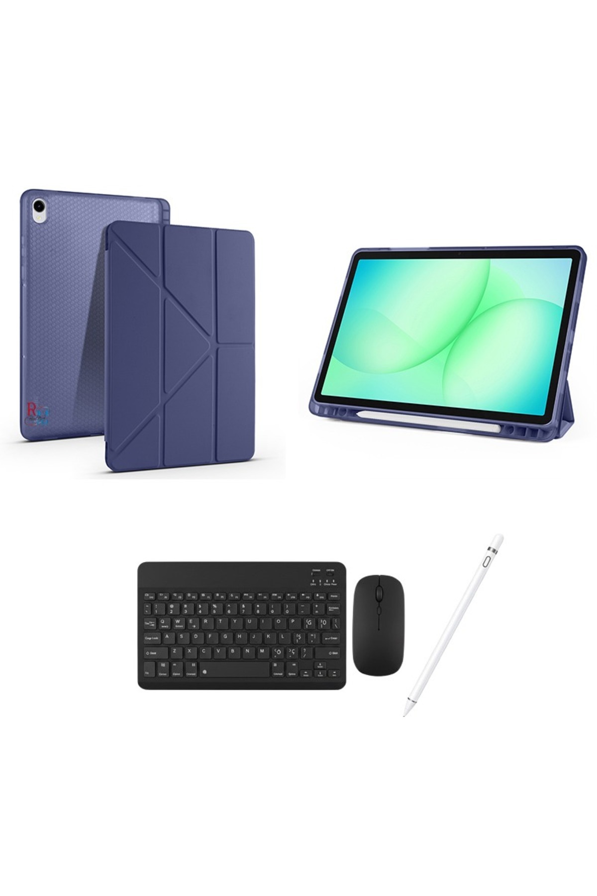 Stand Case Keyboard Mouse and Touch Pen Set Compatible with Samsung Galaxy Tab S11 Sm-X730 11"