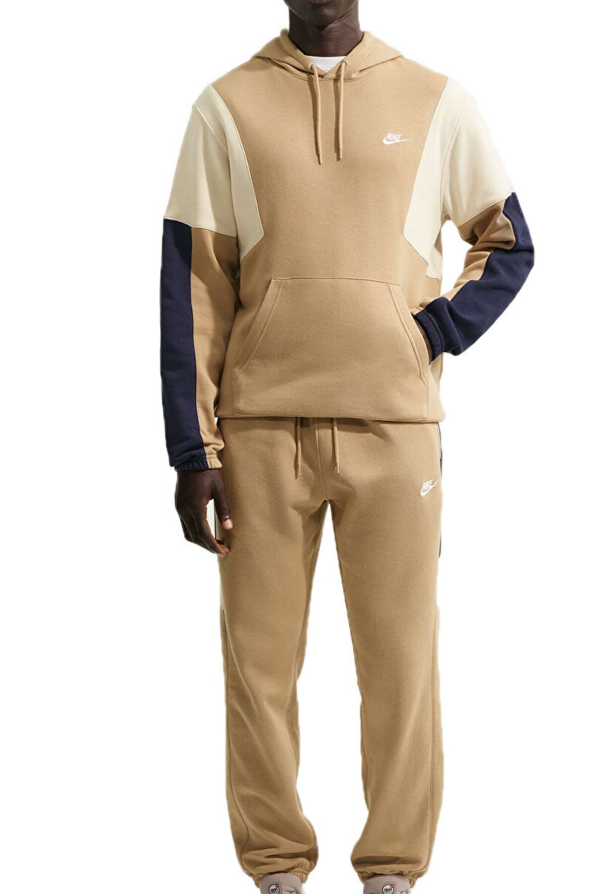 ست لباس ورزشی مردانه M NK CLUB FLEECE HDED TRACK GX پایین و بالای لباس ورزشی نایکی ست گرمکن ورزشی Nike