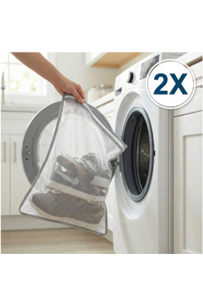 EVSELLA 2'li Çamaşır Yıkama Filesi Iç Çamaşırı Çorap Yıkama Topu Kirli Çamaşı...