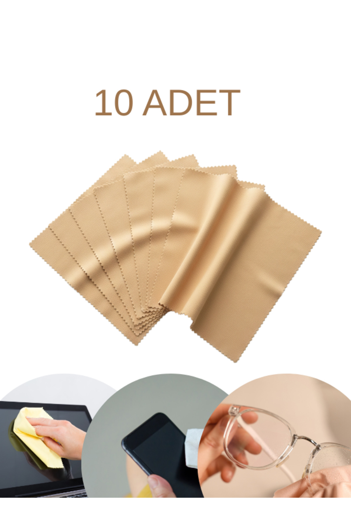 10 Glasses and Screen Cleaning Wipes, A Quality Microfiber Cleaning Cloth