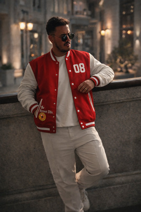 La Roenne Boutique La Rôenne Kırmızı Unisex Street Style Baskılı Oversize Kol...