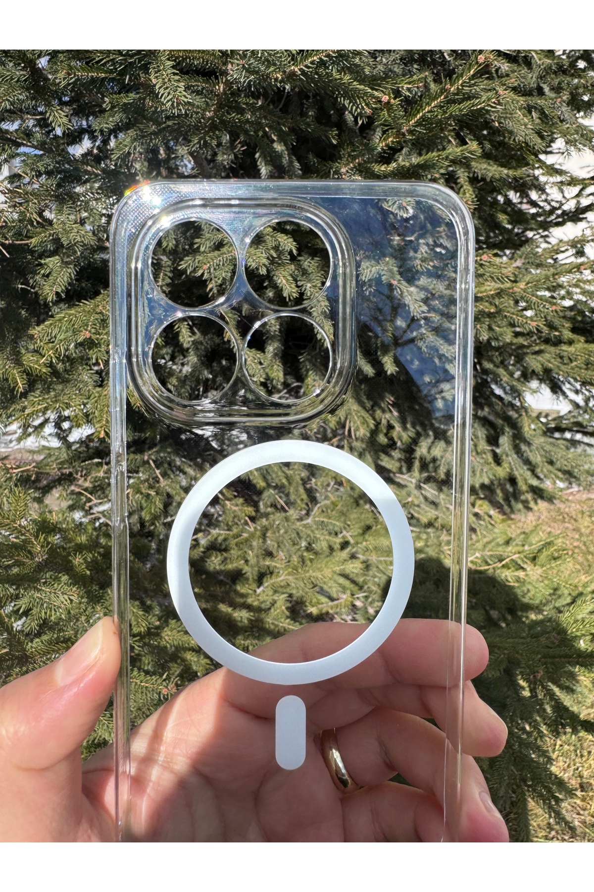 Xiaomi Mi 15T Uyumlu Kılıf Sert Sararmaz Magsafe Kamera Korumalı Koruyucu Dayanıklı Kapak