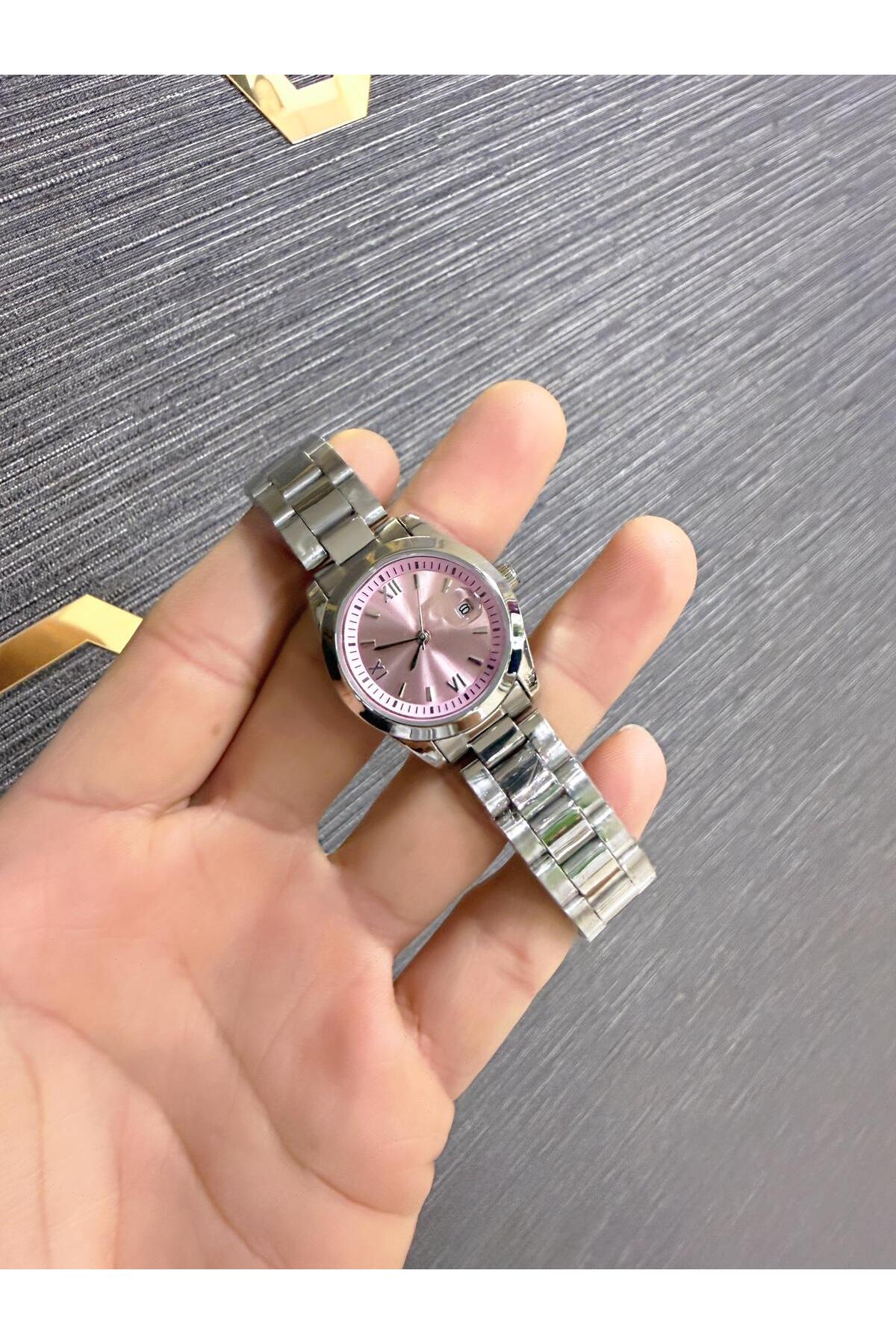 LOOQ  Roma Rakamlı Takvimli Minimal Kadın Kol Saati