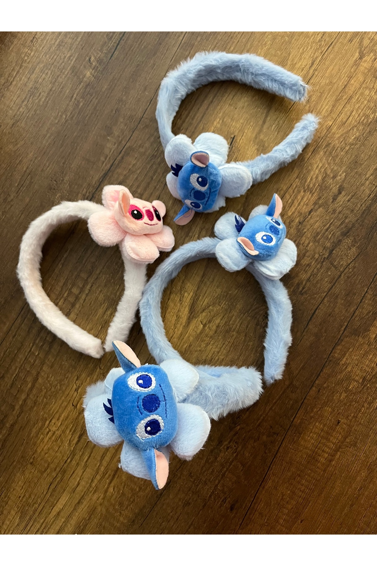 gülümse gel 1 Adet Kız Çocuk Stich Peluş Taç Stiç Taç Stik fotoğrafı 2 (önizleme)