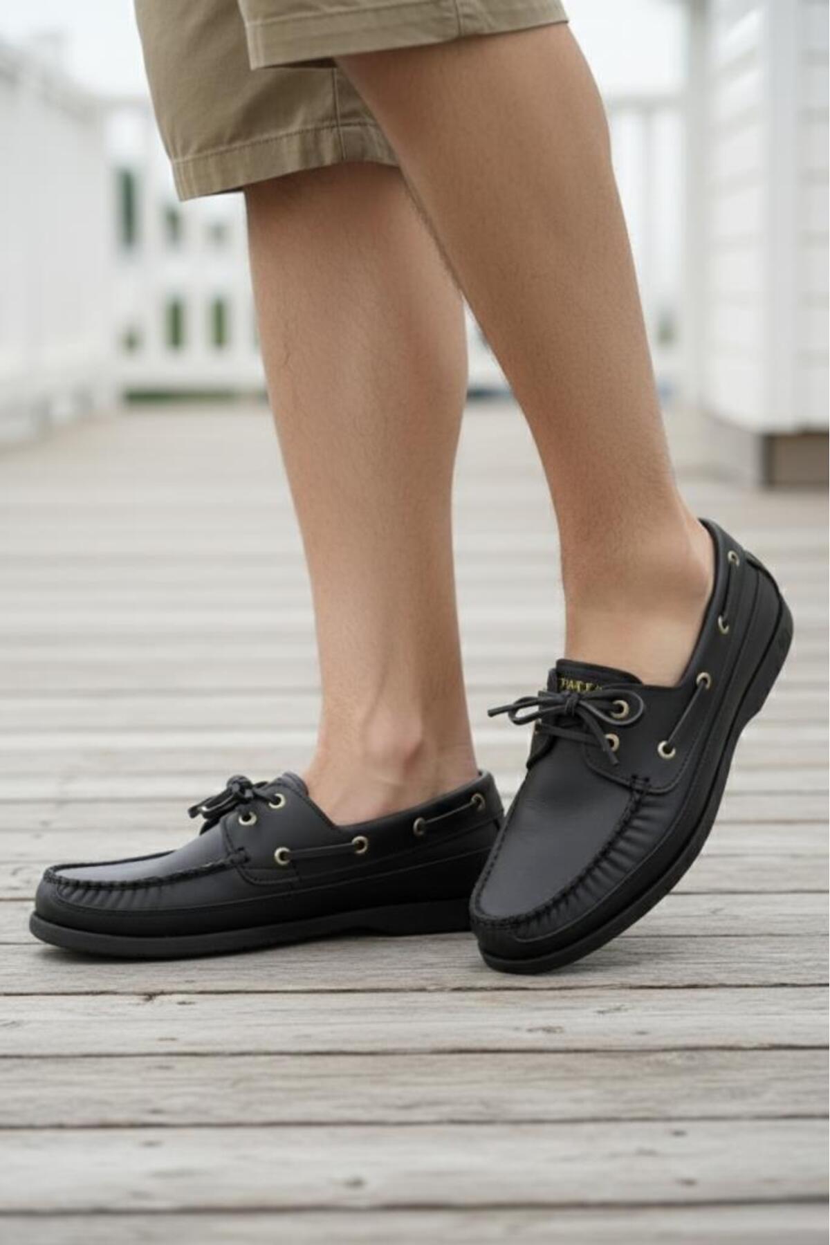 COŞKUN AYAKKABI Unisex Hakiki Deri Günlük Loafer Navigator Ayakkabı görsel 3