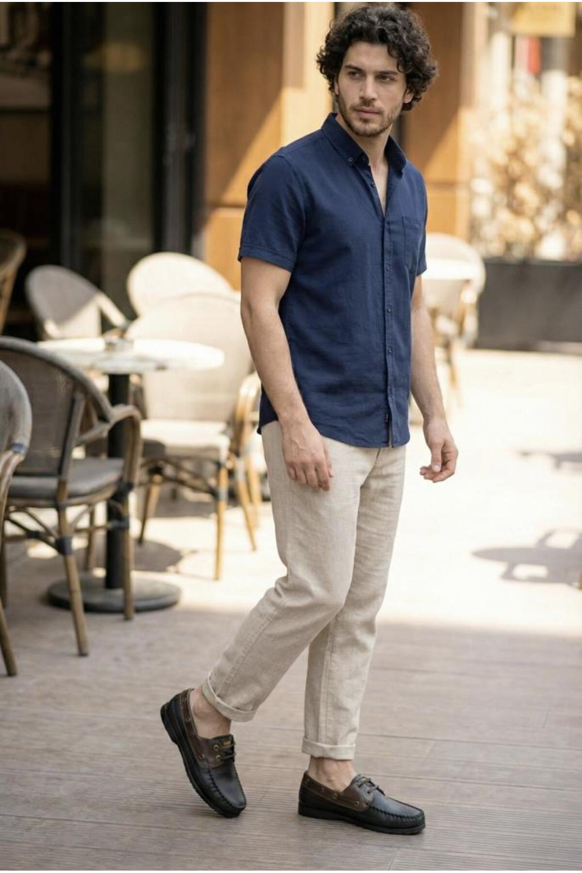 COŞKUN AYAKKABI Unisex Hakiki Deri Günlük Loafer Navigator Ayakkabı görsel 6