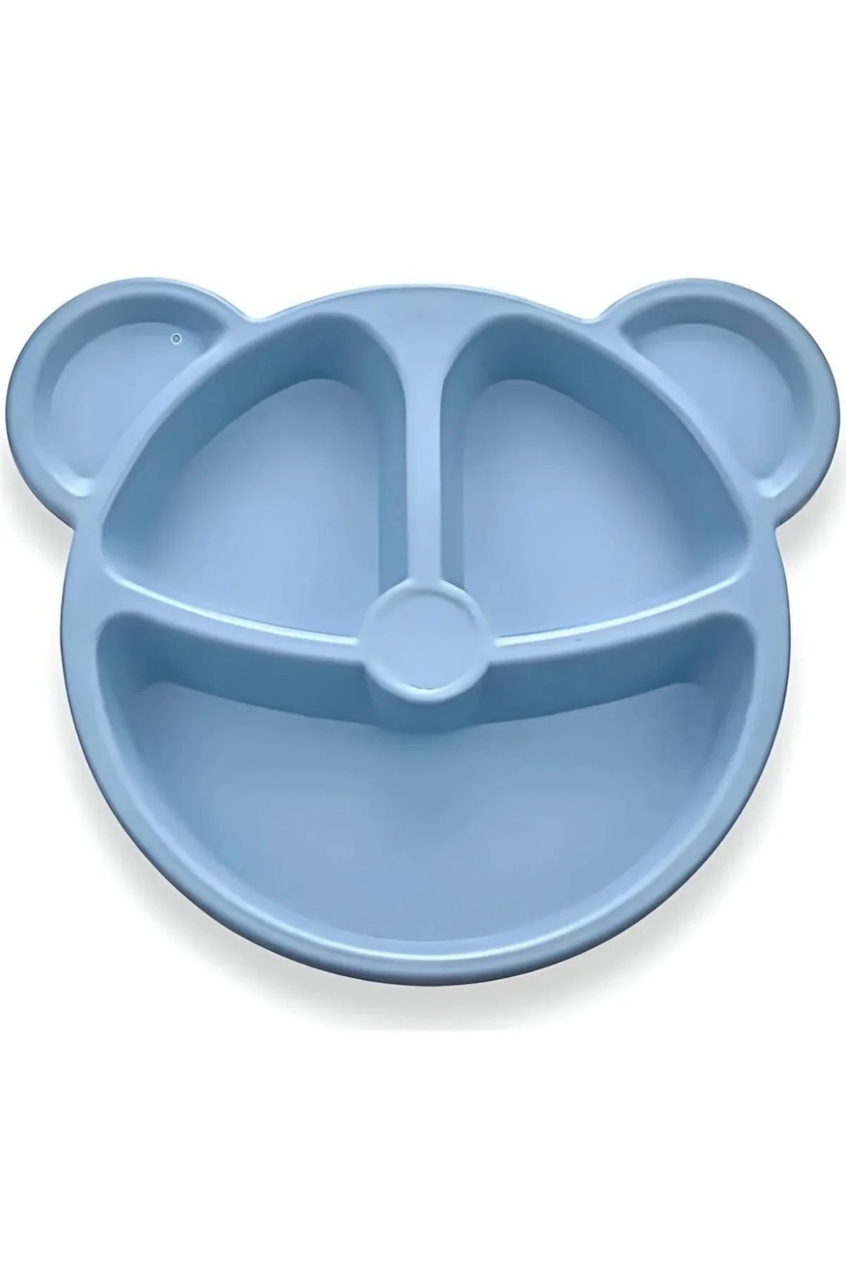 MorOflan Lüx 3 Parça Tavşan Figürlü Çocuk Çatal Kaşık Ve Mama Tabağı Seti [ MAVİ ] fotoğrafı 3 (önizleme)