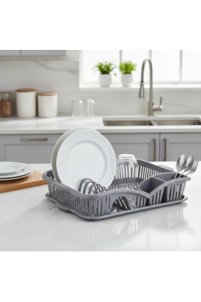 YAZICI Çok Amaçlı Bulaşıklık Kurutmalık & Tabaklık – Bulaşık Durulama Sepeti,...