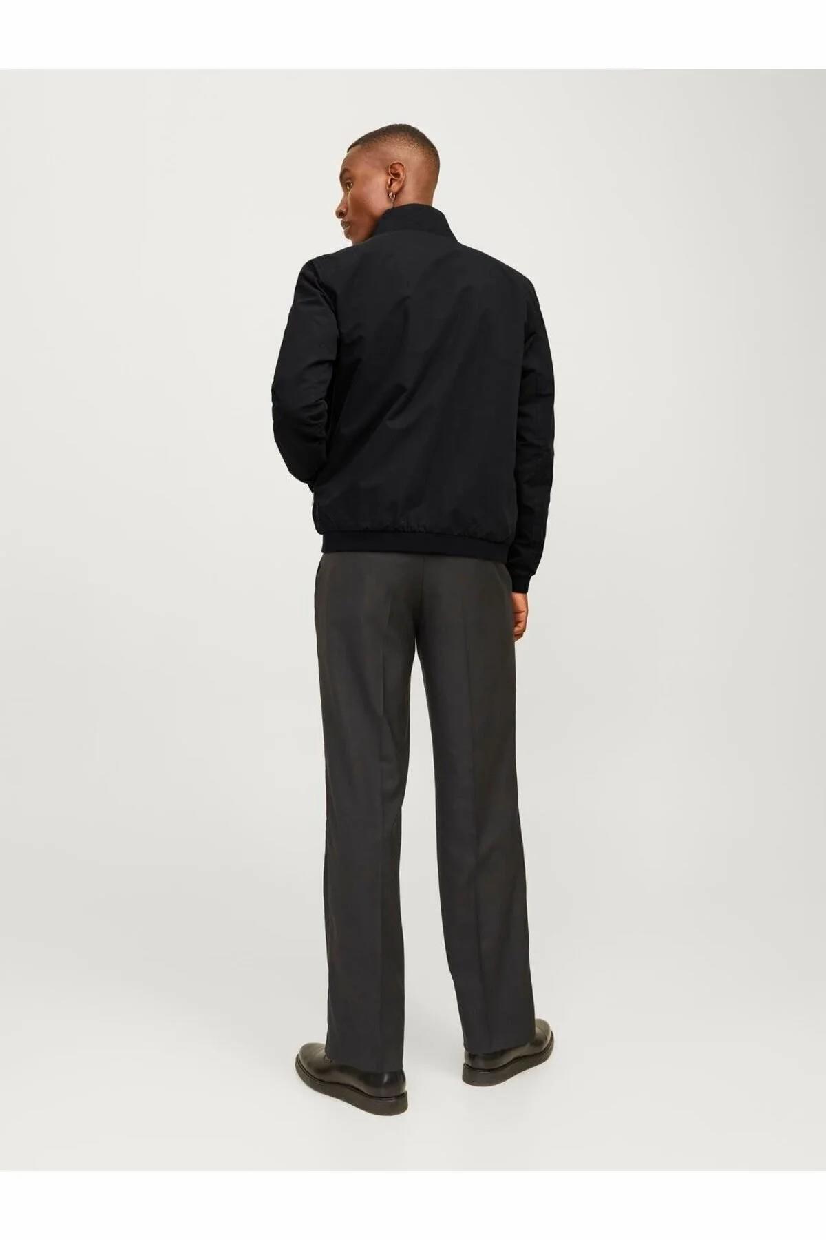 Jack & Jones Essentials Suya Dayanıklı Regular Fit Bomber Ceket Erkek Ceket 12204277 görsel 4