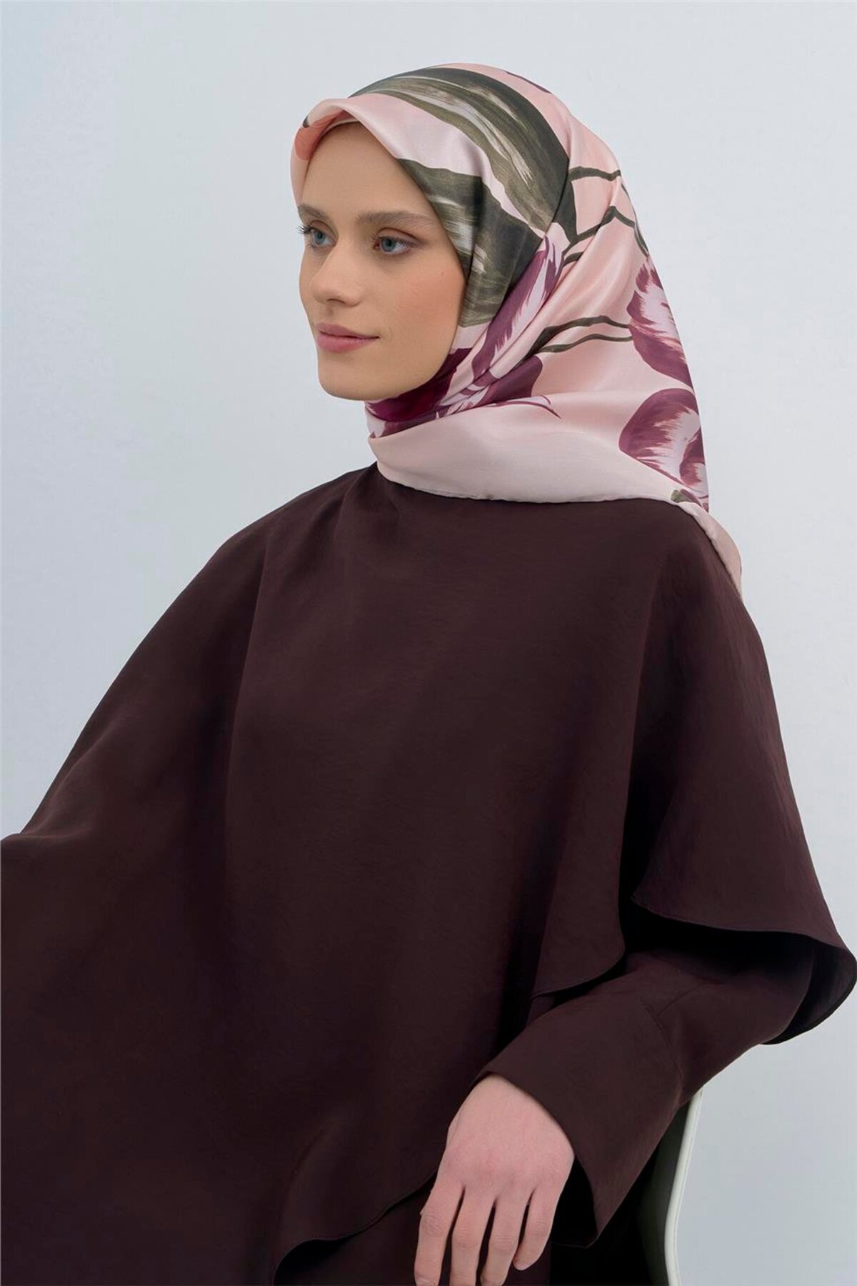 Saf İpek Twill Eşarp 9506D 33