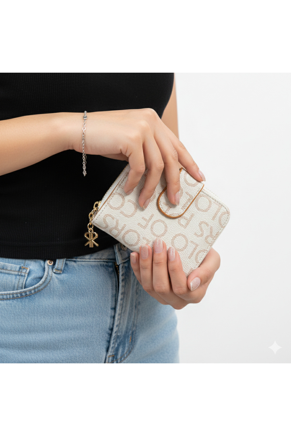Polo Of Colors Cream Medium Wallet
