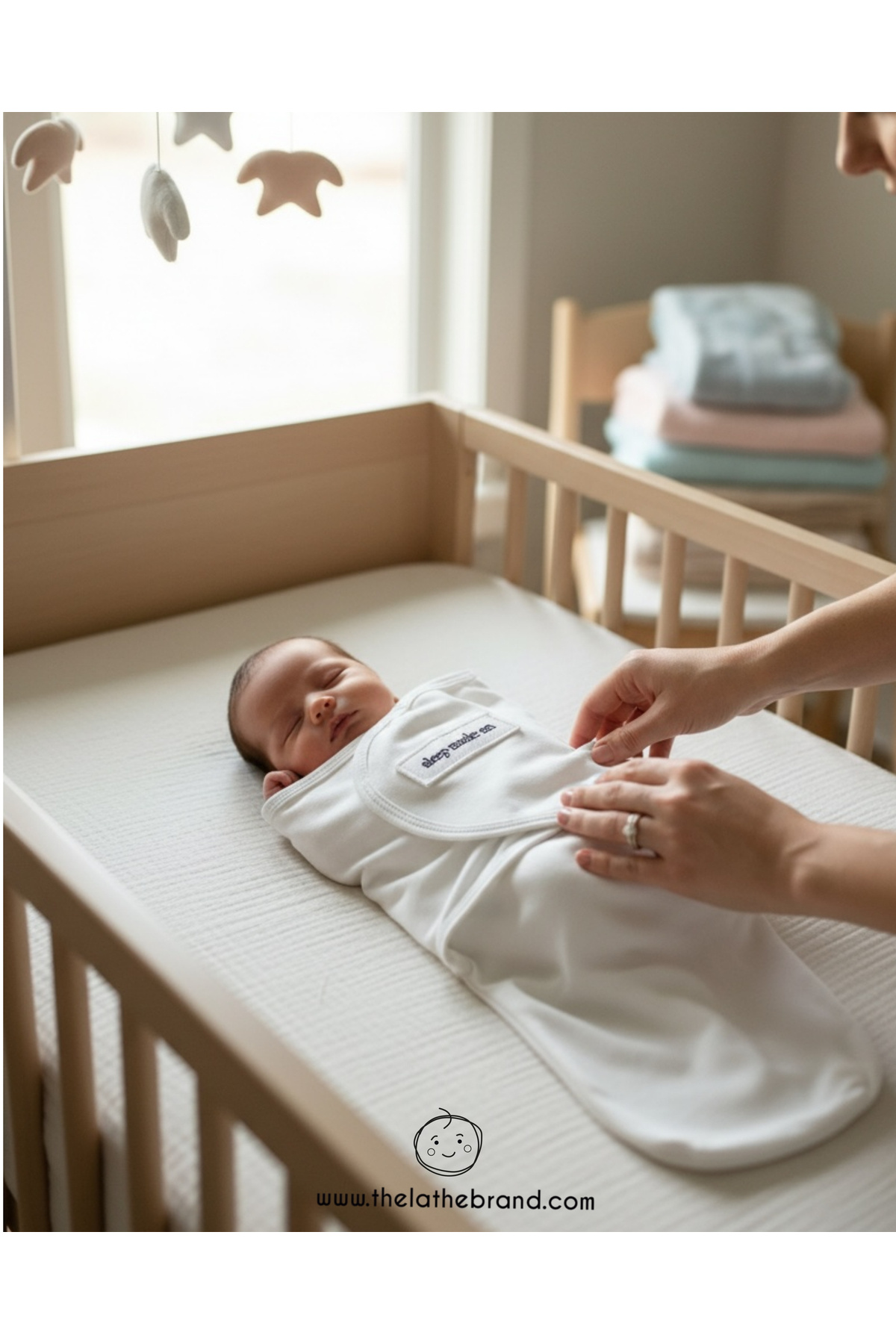 THELAKIDS ‘Sleep mode:on’ Aplikeli Örme Bebek Bel Destekli Kundak fotoğrafı 4 (önizleme)