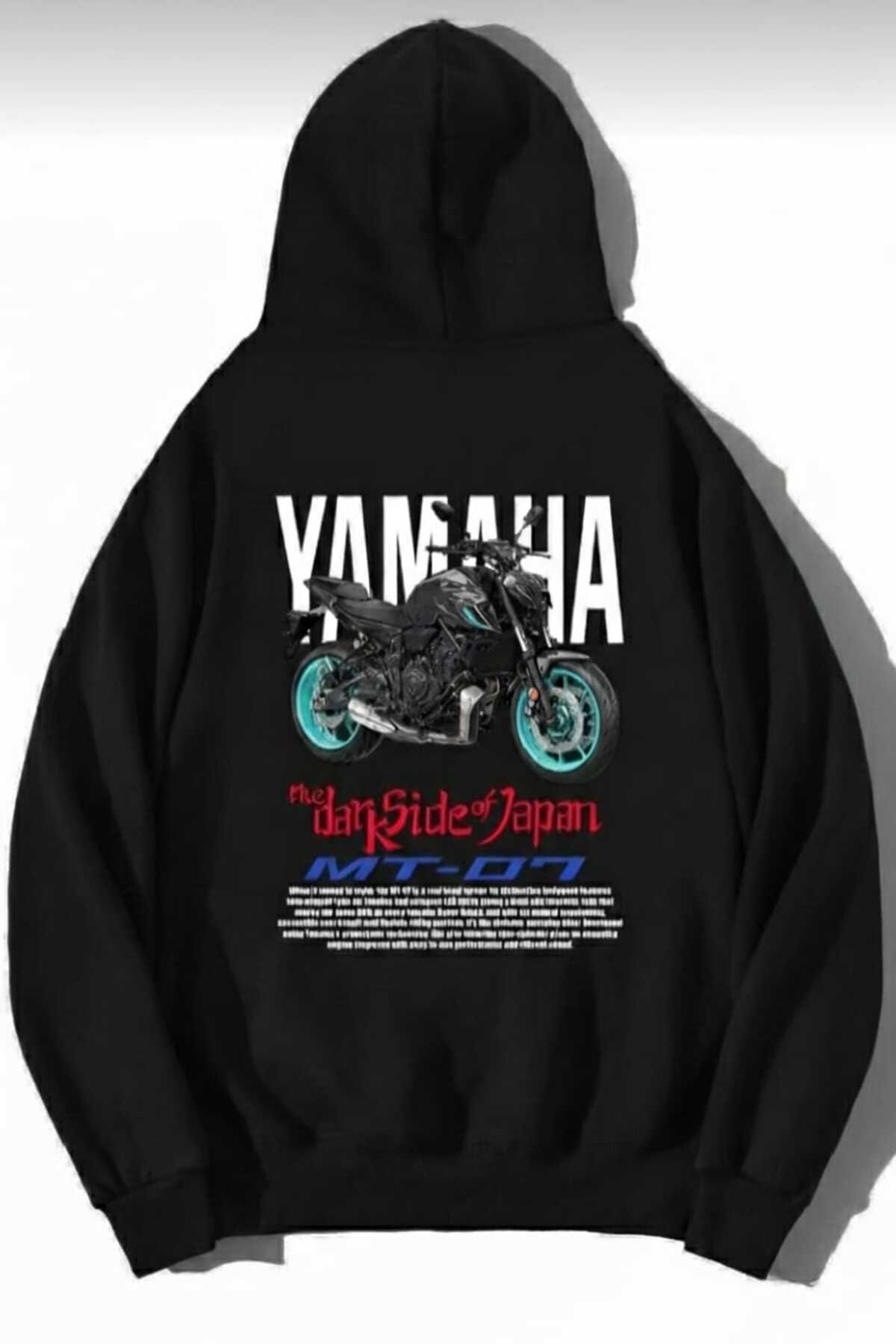 سویشرت مشکی کلاهدار طرحدار زنانه/مردانه یونیسکس MT-07 — مشکی mt07 sweat